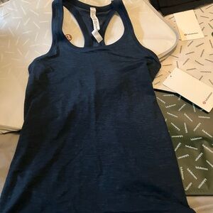 NWT Lululemon Swiftly Tech Racerback 2.0, Sz 4, Ink Blue/True Navy